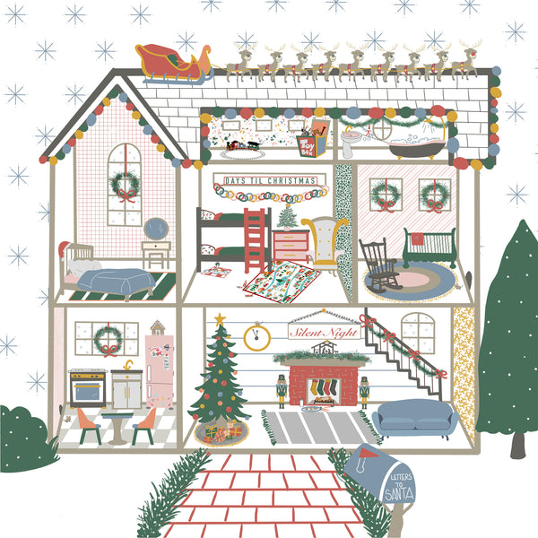 Christmas Play House Play Quilt